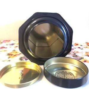 Double Seal Metal Tin Storage Container